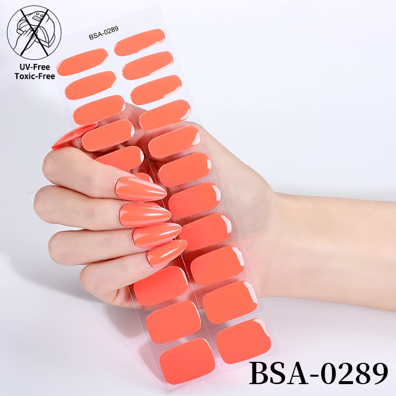 Latest Style High Quality UV Free Gel Nail Stickers Glow in Dark Creative Semi Solid Nail Glue Uv free