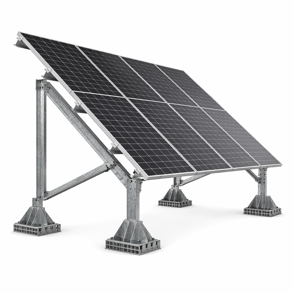 Desert-Grade HDG Fixed-Tilt Ground Mount System