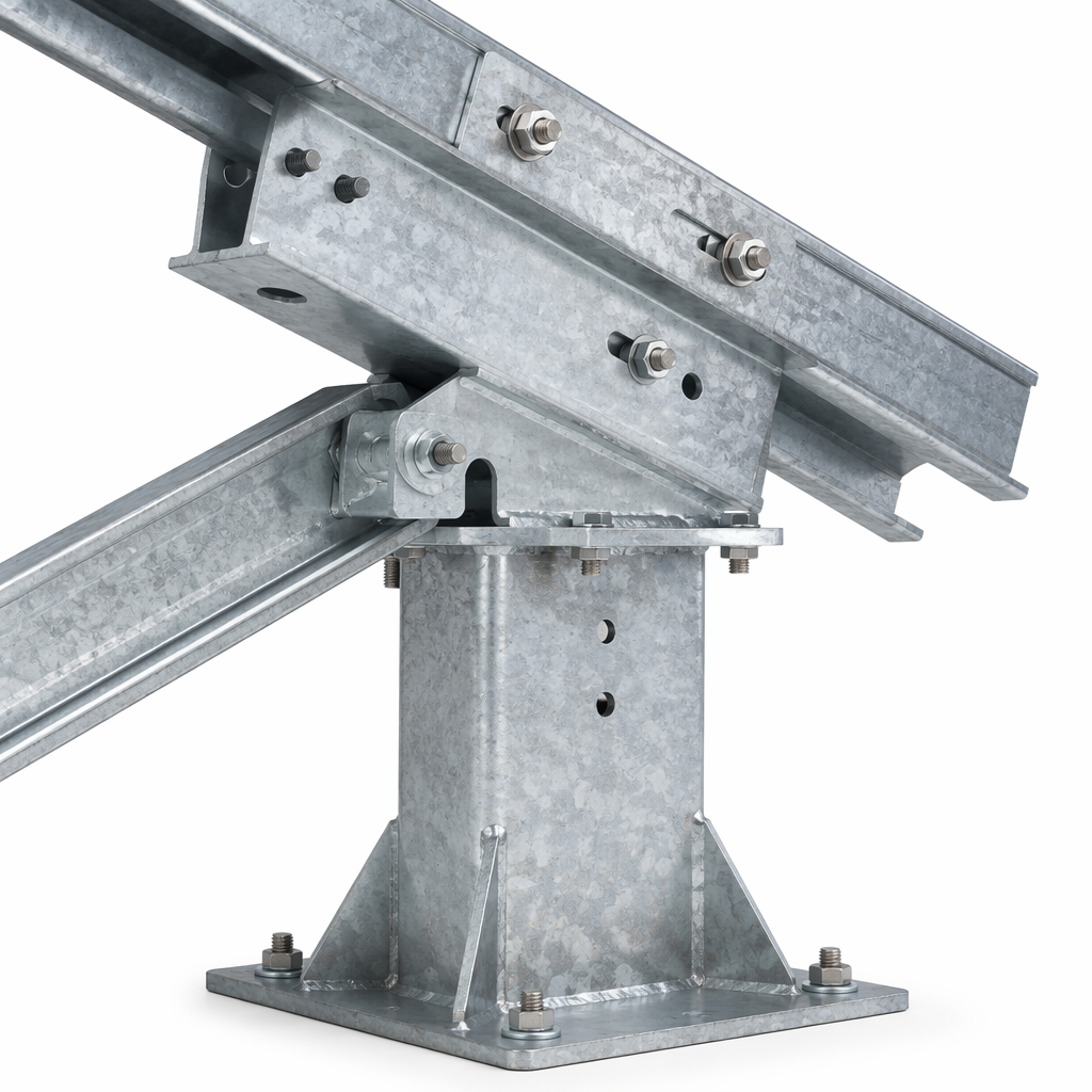 Desert-Grade HDG Fixed-Tilt Ground Mount System