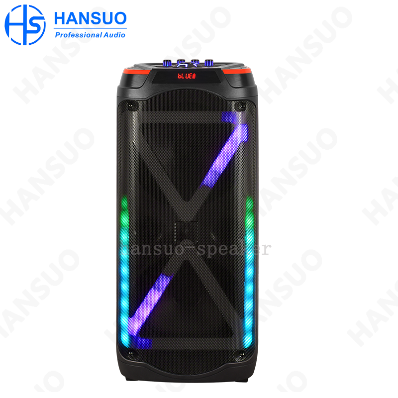 Pengilang HANSUO Acuan Persendirian Audio Pelbagai Fungsi HS-TD10V8 Berkuasa 60W Dua Woofer 10 Inci dan Satu Tweeter Tunggal