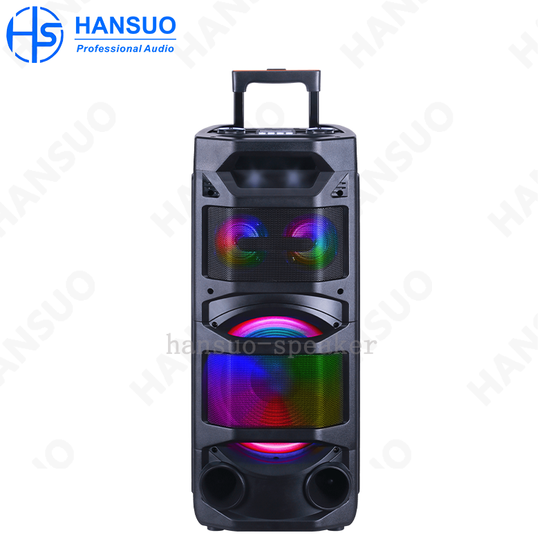 ผู้ผลิต HANSUO รุ่นส่วนตัว NO. HS-TS10V6 กำลังขับ 60W/80W วูฟเฟอร์เดี่ยวขนาด 10 นิ้ว ทวีเตอร์คู่ ลำโพงรถเข็น