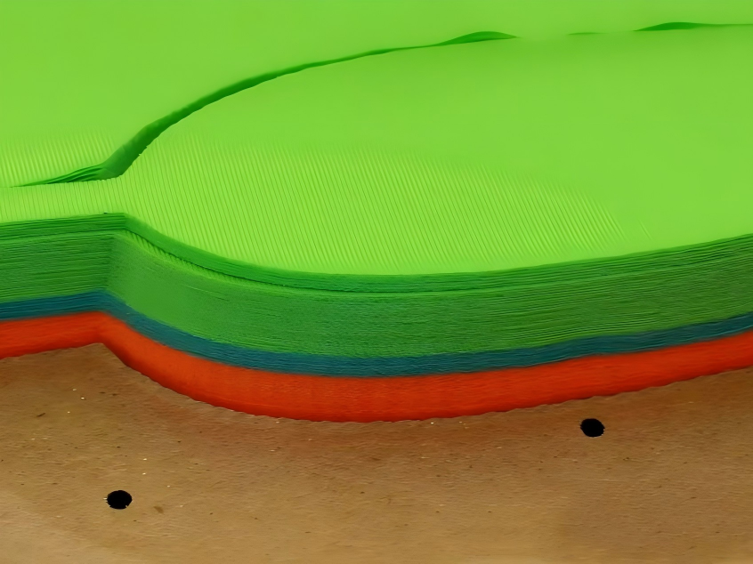 Home textile bedding material cutting operation