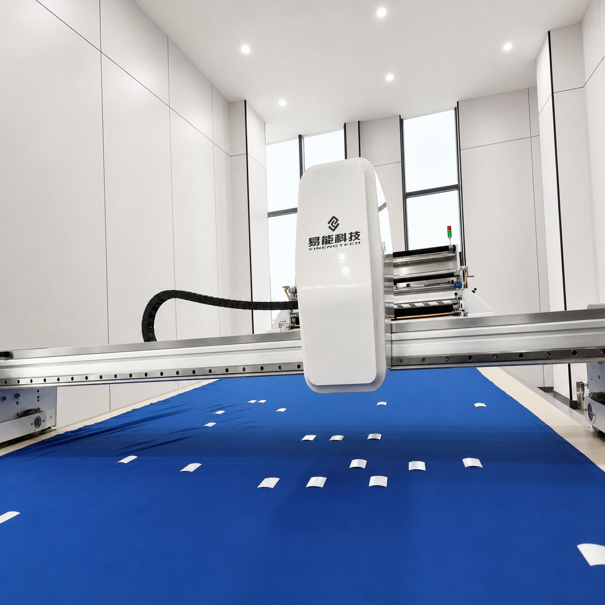 YINENGTECH CNC Auto Labeling Machine | Intelligent Fabric Marking and Labeling System