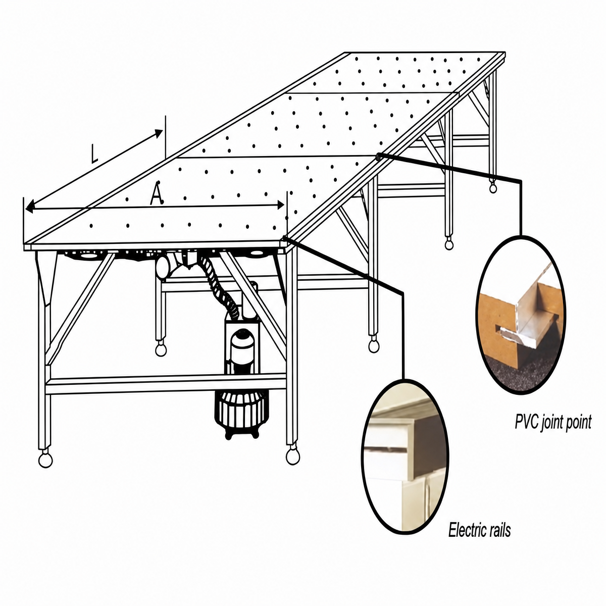 YINENGTECH Custom Air Floating Worktable