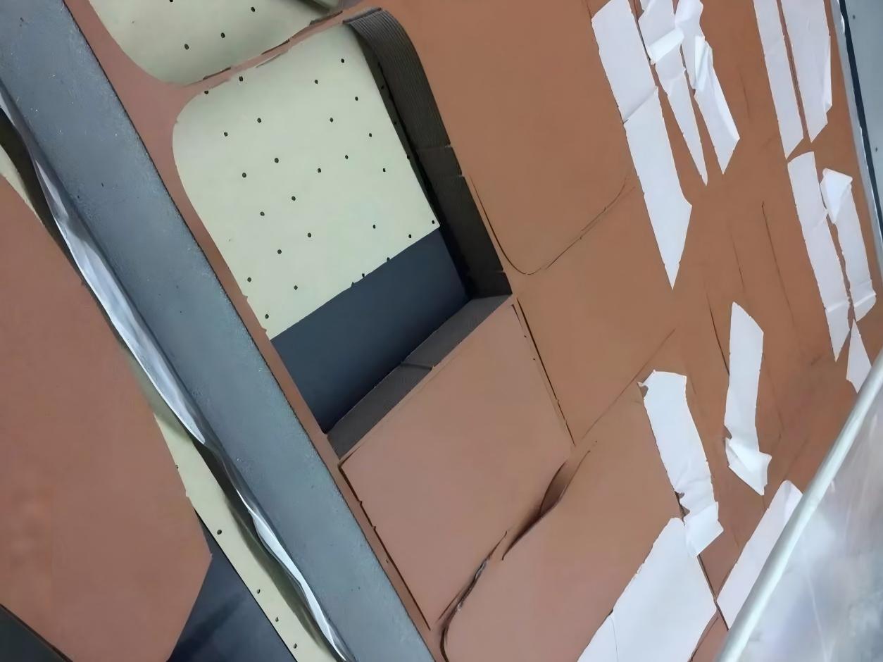 Furniture fabric component cutting and layering