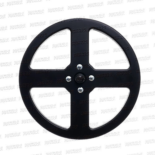 WOODEN SPINNING WHEEL 52CM (TRIANGLES) details