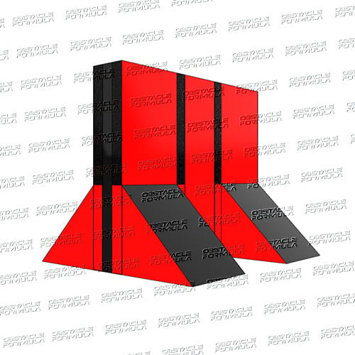 5 Piece Set Road Block Wall Section with 4 Quad Steps supplier