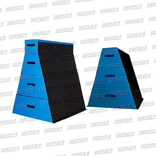 Customized ninja warrior training equipment parkour trapezoid bundle trapezoid obstacles manufacture