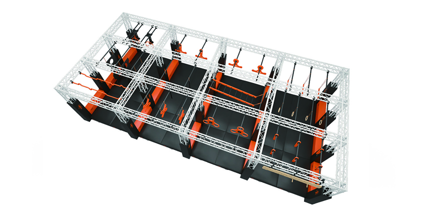 Customized Ninja Steel Obstacle Course for American Ninja Warriors factory