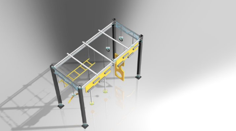 Ninja Warrior Course with Obstacles The Hybrid Deluxe details