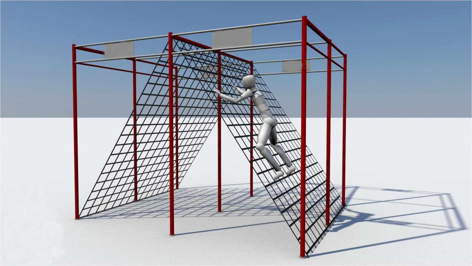 Ninja Climbing over net supplier