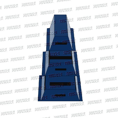 Ninja Warrior Obstacle Parkour Gym Equipment Ninja Trapezoid 3 Section Foam Vaulting Box details
