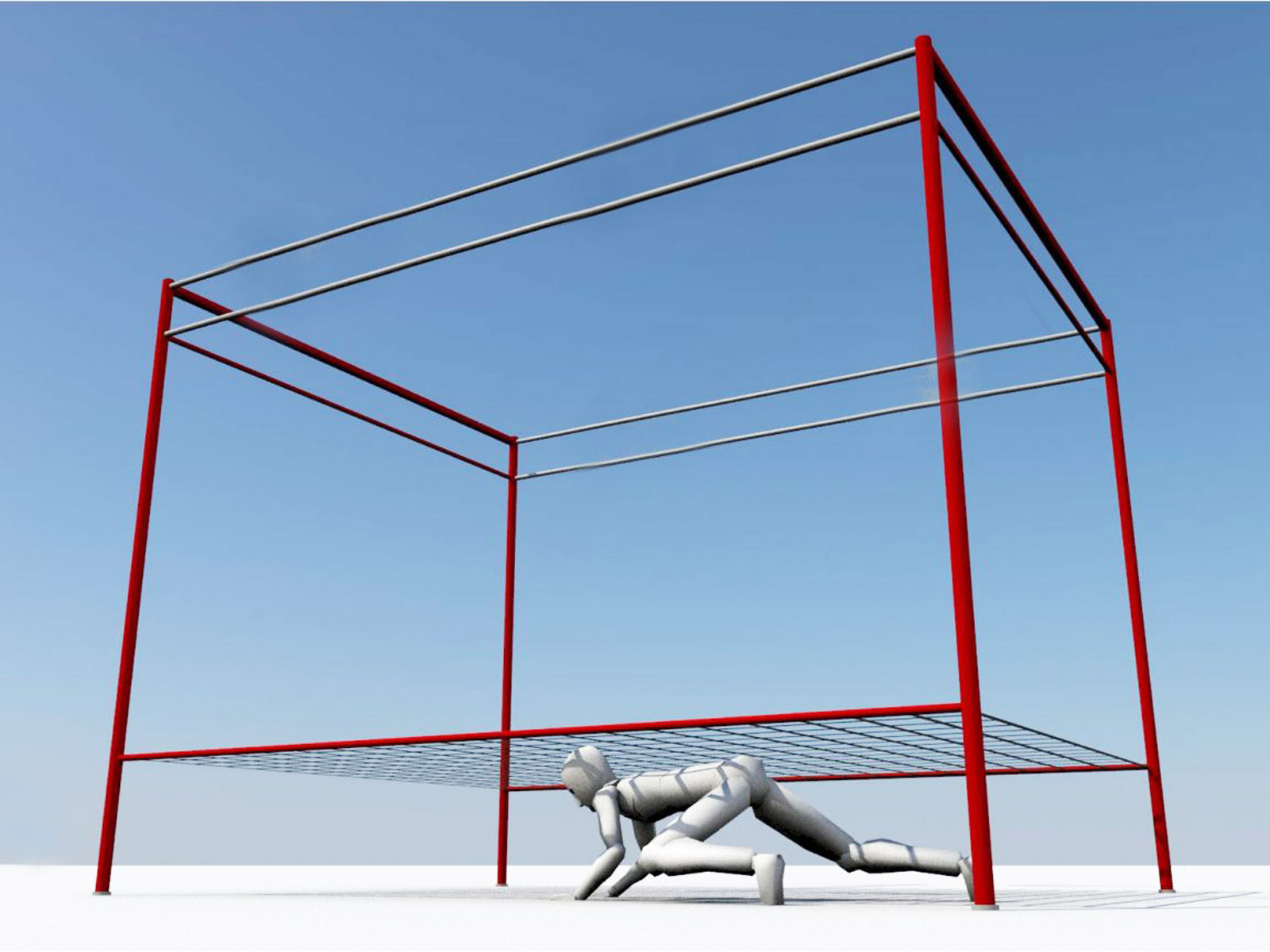 Ninja Steel Course Crawling under net manufacture