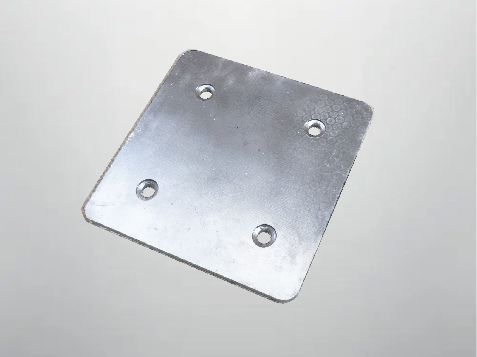 Spartan Obstacle 12inx12inch Aluminum Flat Base plate-Silver supplier