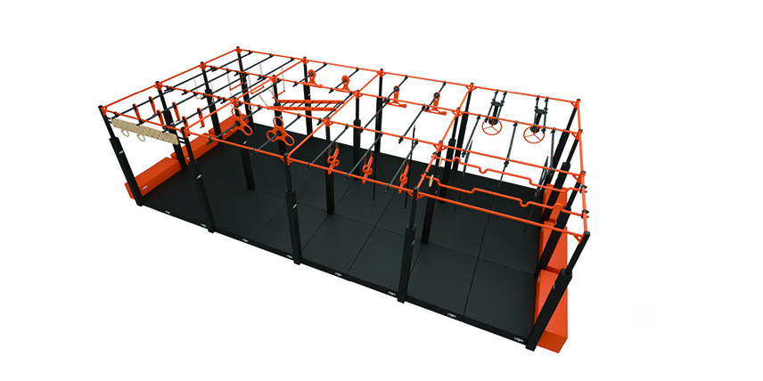 Ninja Course Steel Structure With Net factory