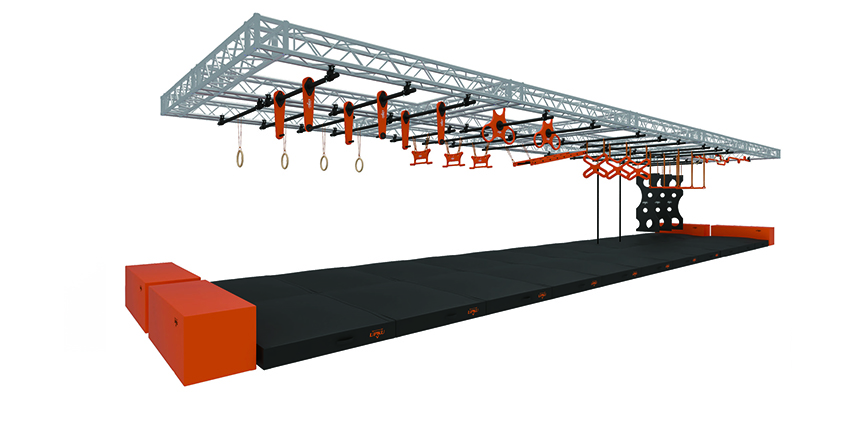 Ninja Warrior Obstacle Courses Steel Structure Frame details