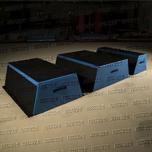 Customized ninja warrior training equipment parkour trapezoid bundle trapezoid obstacles manufacture