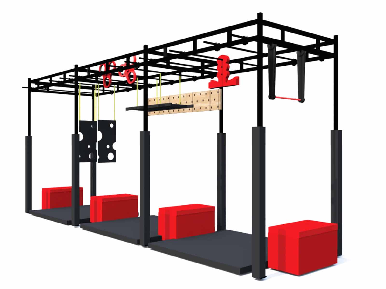 Ninja Obstacle Course Equipment Indoor Adventure Park Ninja Warrior Obstacle Course Kit supplier