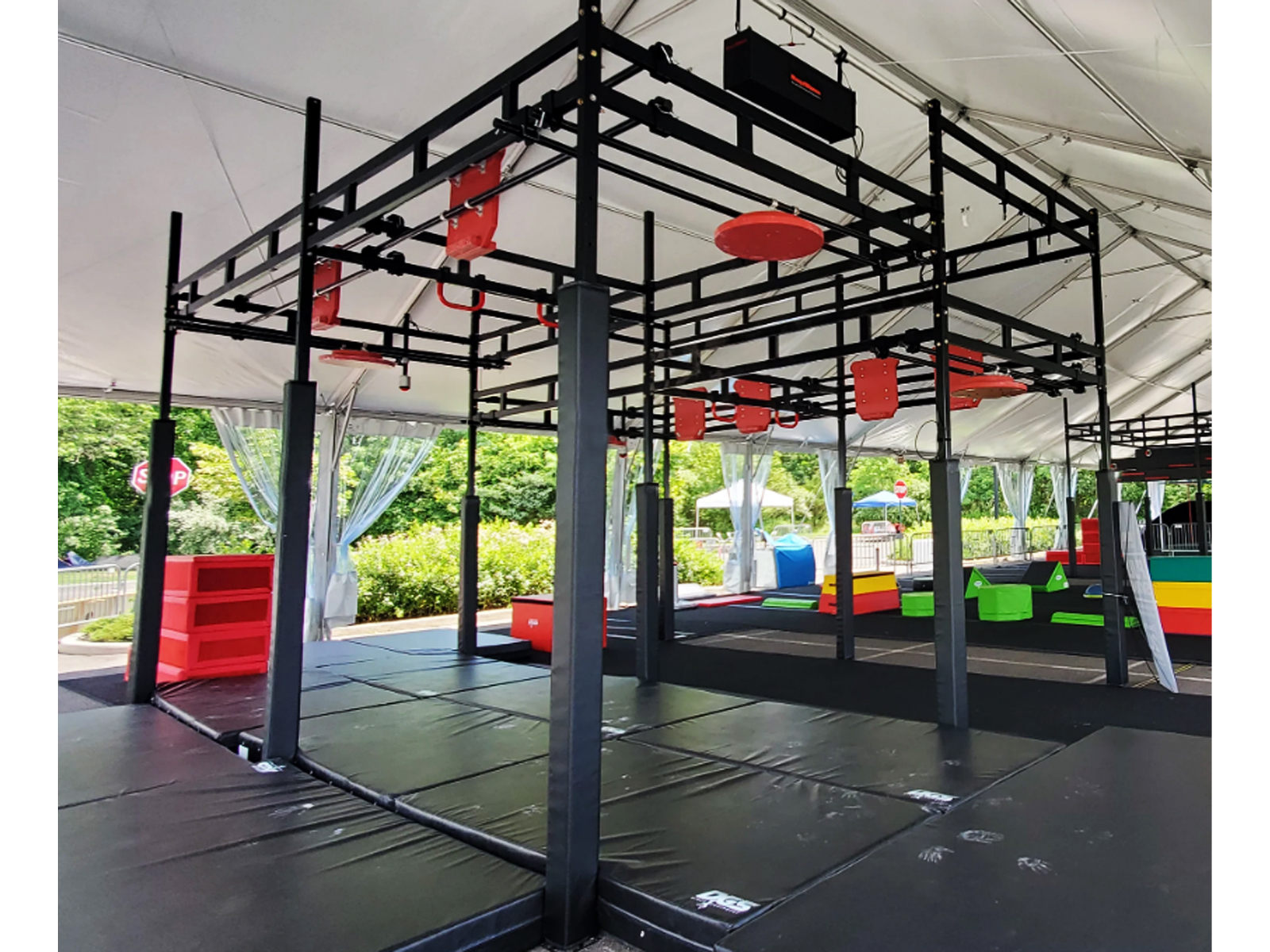 Custom American Adventure Park obstacle gym Ninja Warrior Obstacle Course equipment supplier