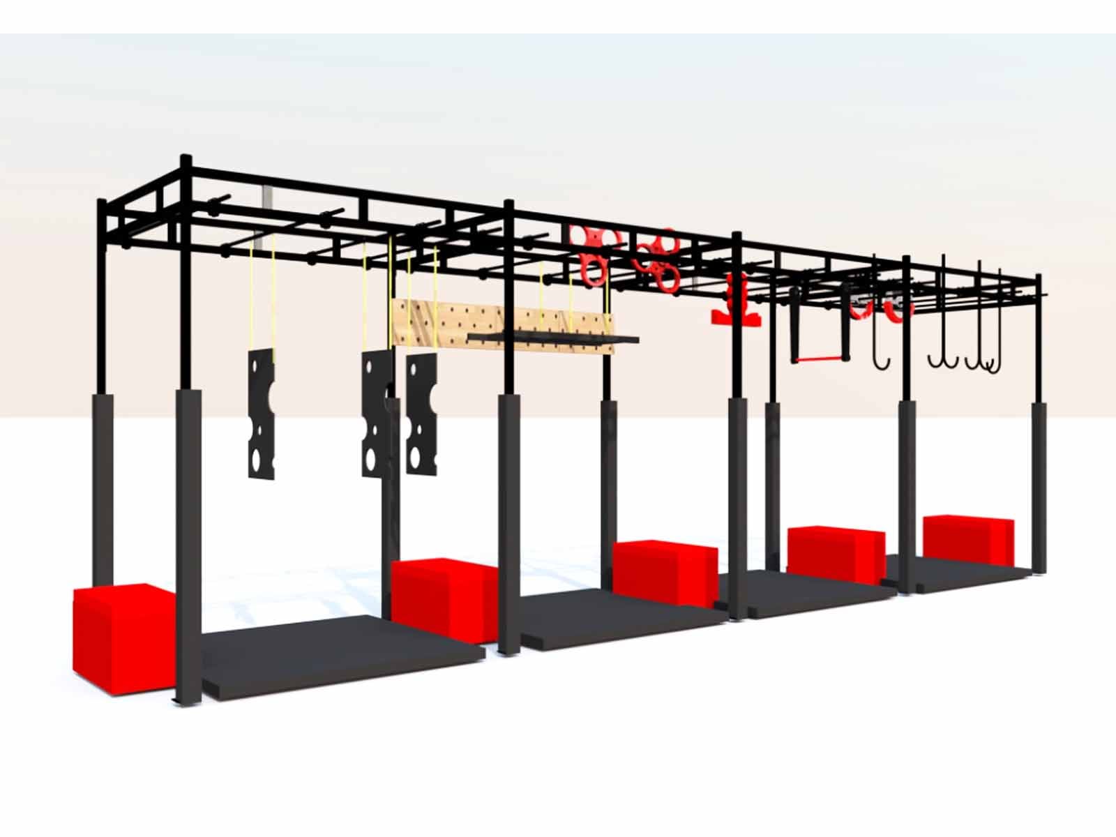 Commercial Adult Obstacle Ninja Warrior Course supplier