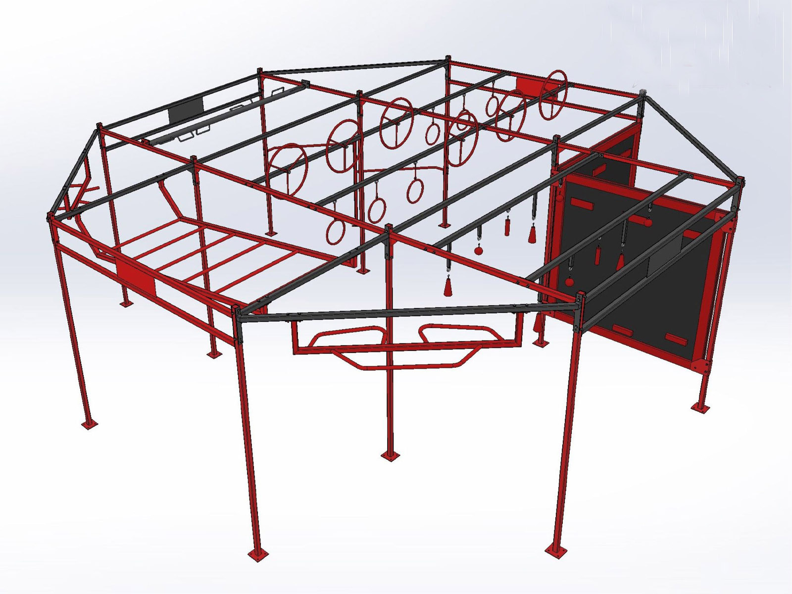 Ninja Steel Frame Courses Training cage 2.0 factory