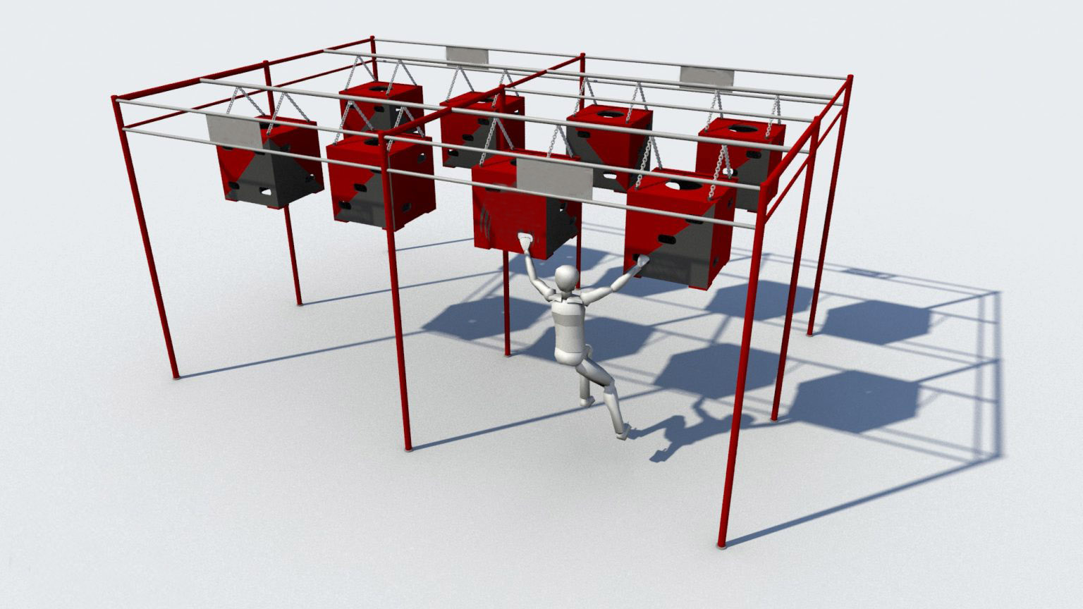 OCR ninja warriors running obstacle Dice manufacture