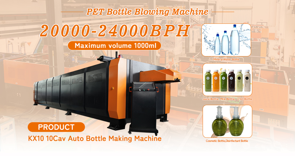 Mesin Pembuat Botol Otomatis KX10 1L 20000BPH 10 Rongga