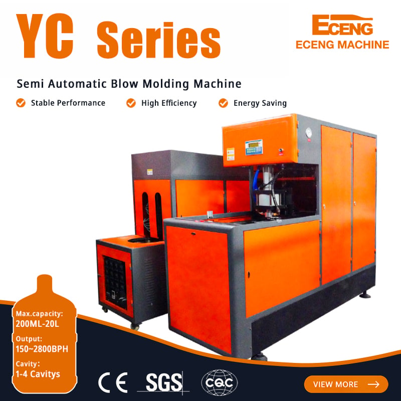 YC-2L-2 2 Cavity 800BPH Semi Auto PET Blow Molding Machine