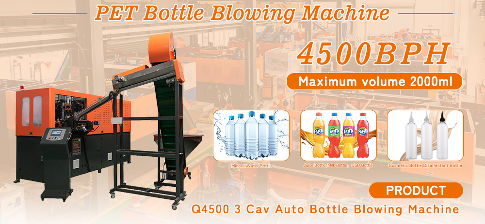Dây chuyền sản xuất chai tự động Q4500 4500BPH 3 khoang