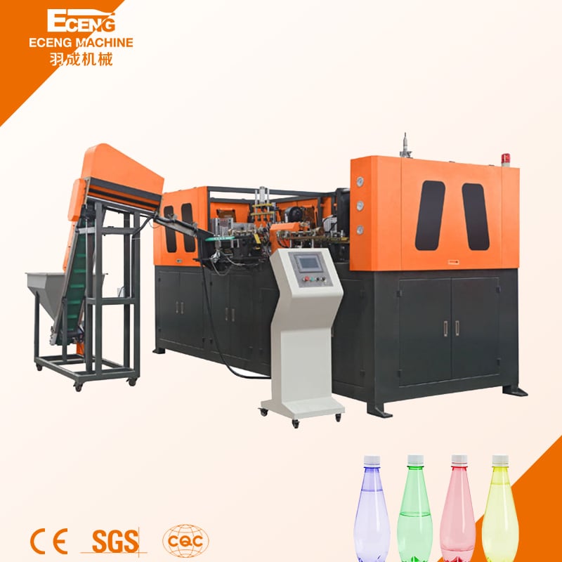 Máquina de Moldagem por Sopro Automática YCQ-2L-4 4500BPH 4 Câmaras