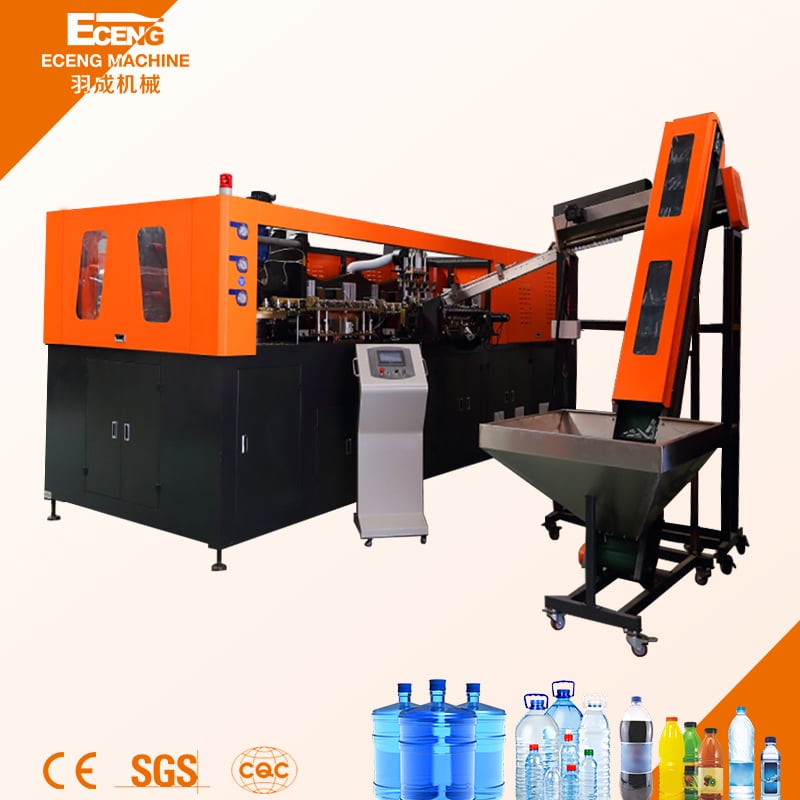 Sopradora Automática de Garrafas Q9000 7000BPH 6 Cavidades 2L