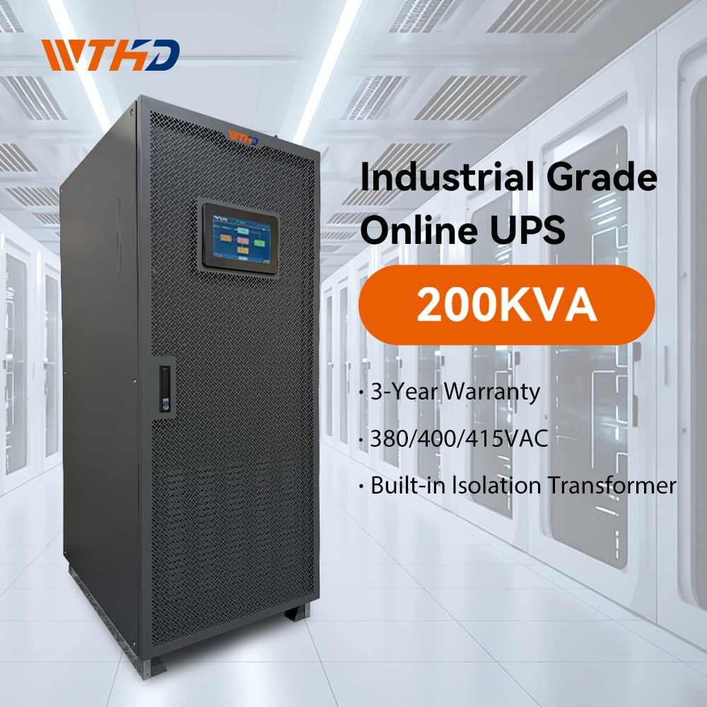 Industrial Uninterrupted Power Supply Three 3 Phase UPS 200KVA/160KW 200KW Online Low Frequency Uninterruptible UPS