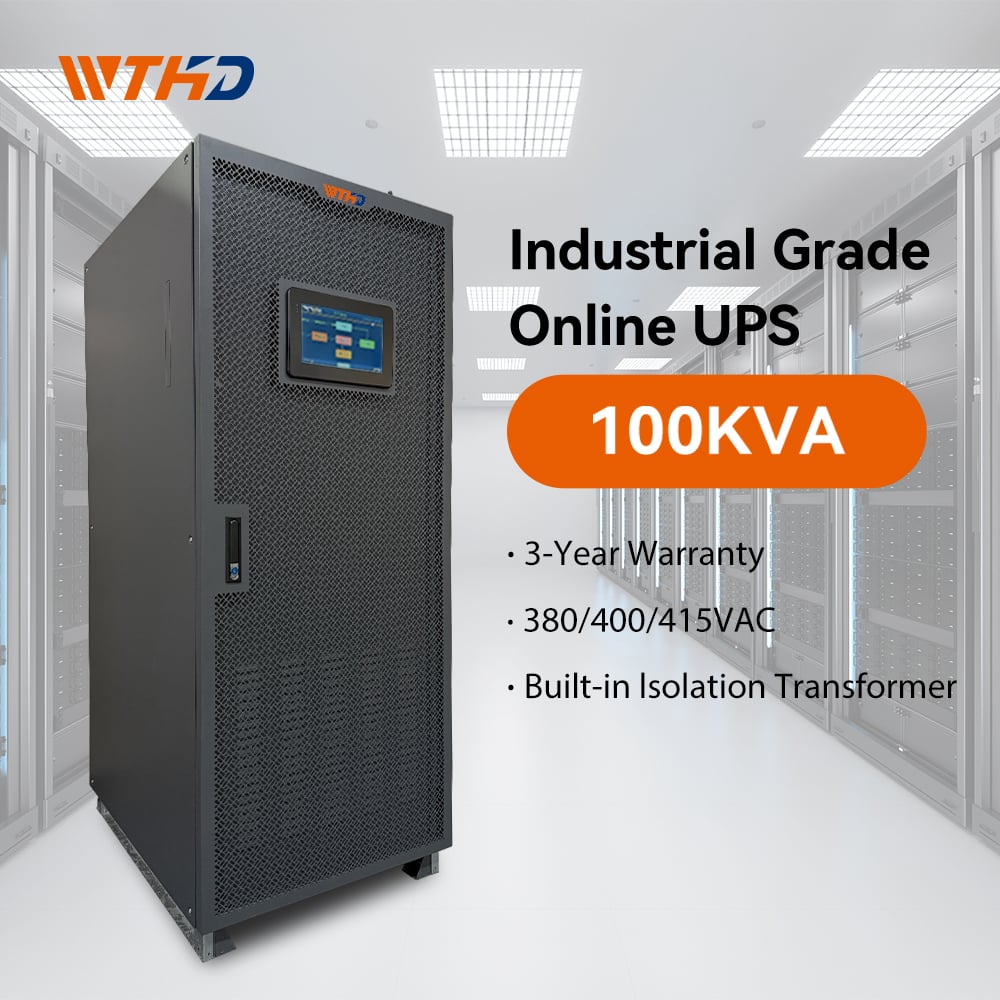 Low Frequency 3 Phase Online 100KVA UPS 10KVA 15KVA 20KVA 30KVA 40KVA 80KVA 100KVA 120KVA Industrial UPS Power Supply