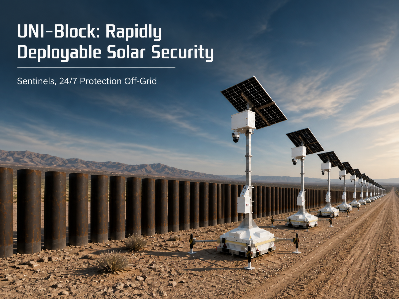 UNI-Block: Rapidly Deployable Solar Security Sentinels, 24/7 Protection Off-Grid