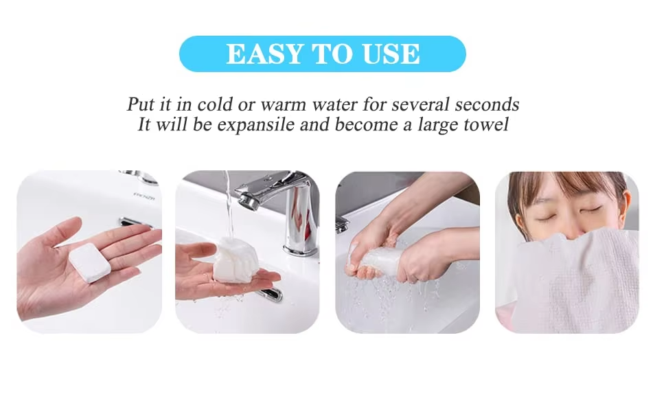Portable Candy Package Hotel Travel Magic Disposable Mini Compressed Facial Towel factory