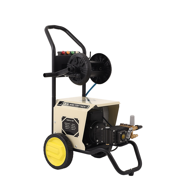 전기식 고압 세척기 JZ-1607 호스릴 포함 150bar2175PSI 단상