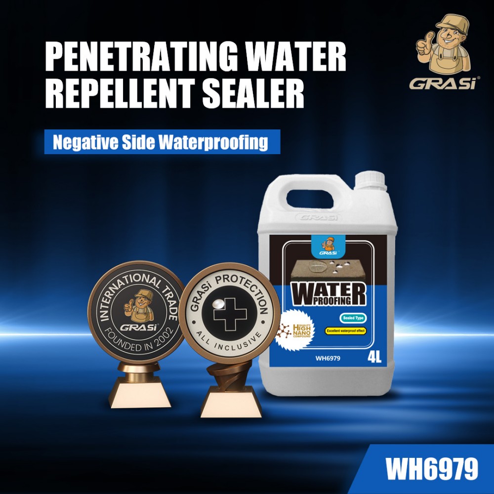 Doordringende waterafstotende verzegelaar – waterdichting aan de negatieve zijde – type WH6979
