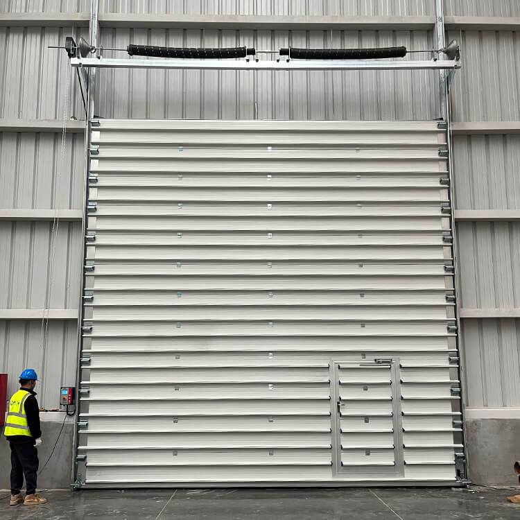 Aluminium sectional doors are resistant to weather conditions such as rain, snow and harsh winds.
