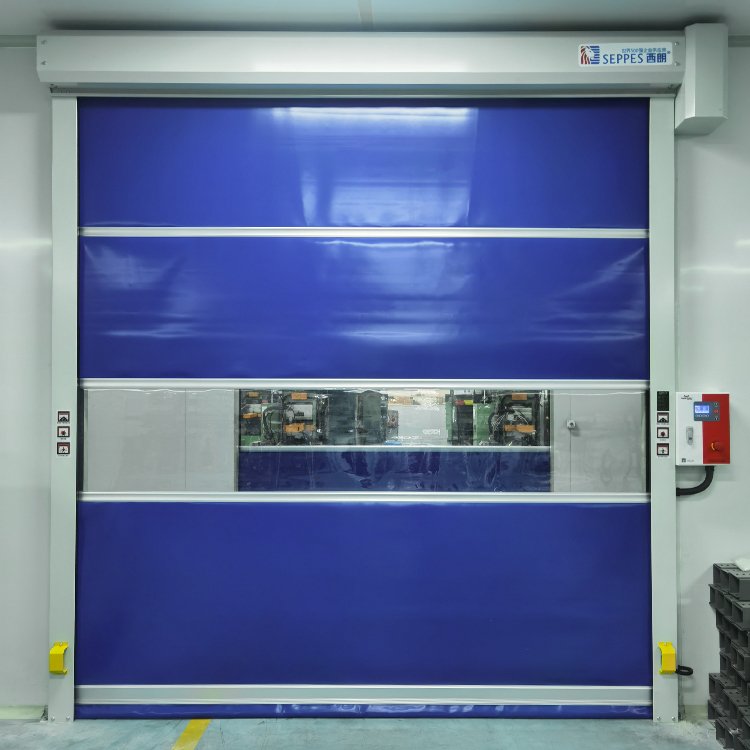 Experience faster entry and exit with a PVC high speed door