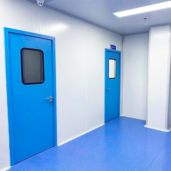 Porte battante en acier