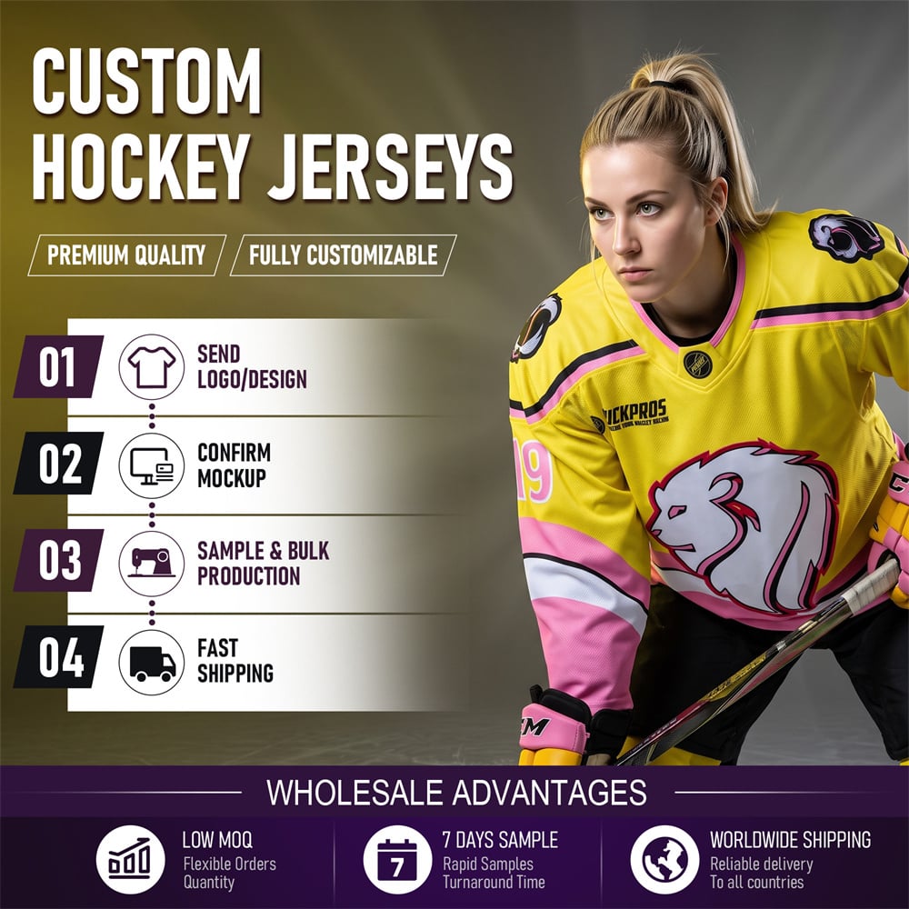 Women's Ice Hockey Jersey Full Sublimation Quick-Dry Custom