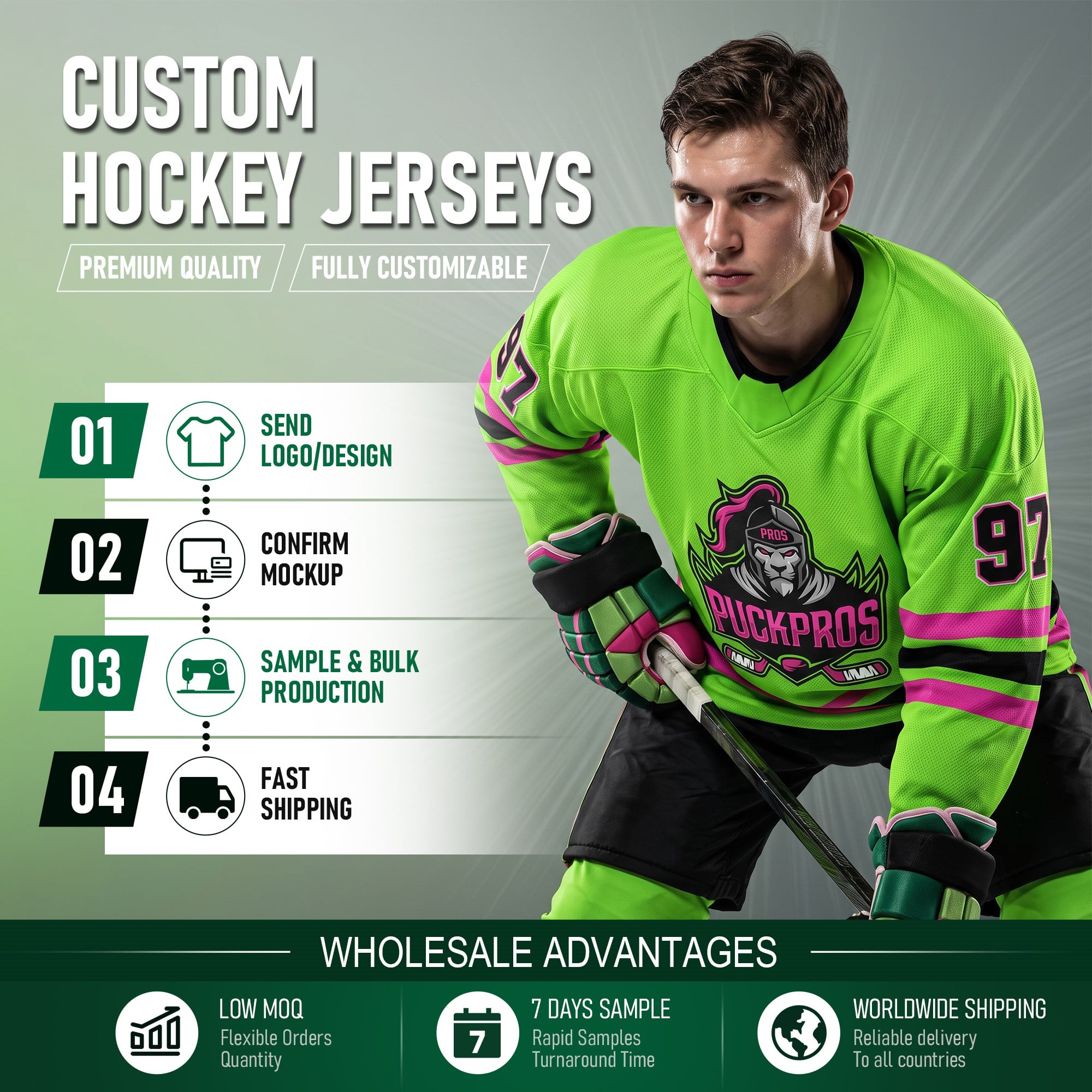 Practice Ice Hockey Jersey Full Sublimation 220gsm Custom