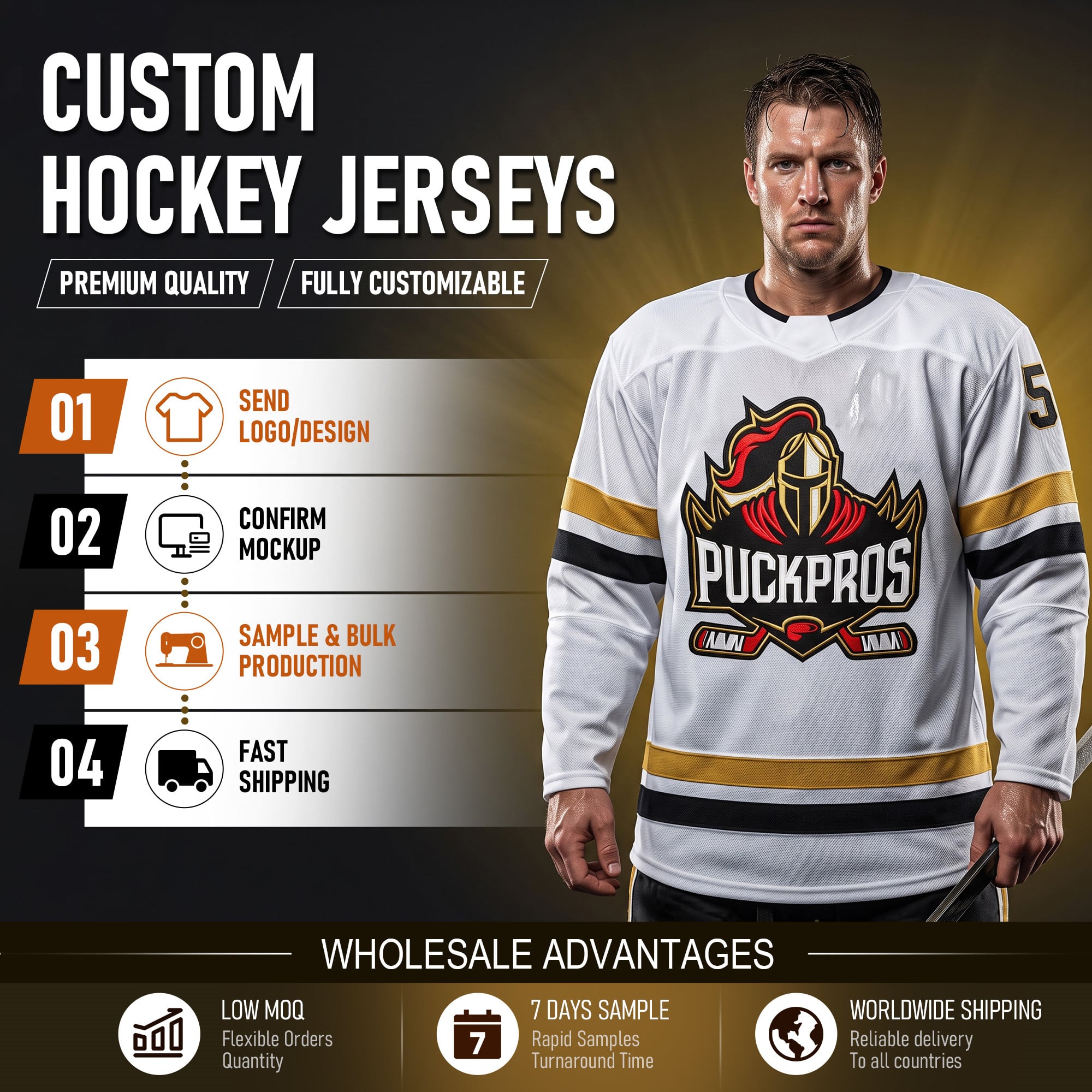Full Sublimated Elite Ice Hockey Jersey NK Style Custom