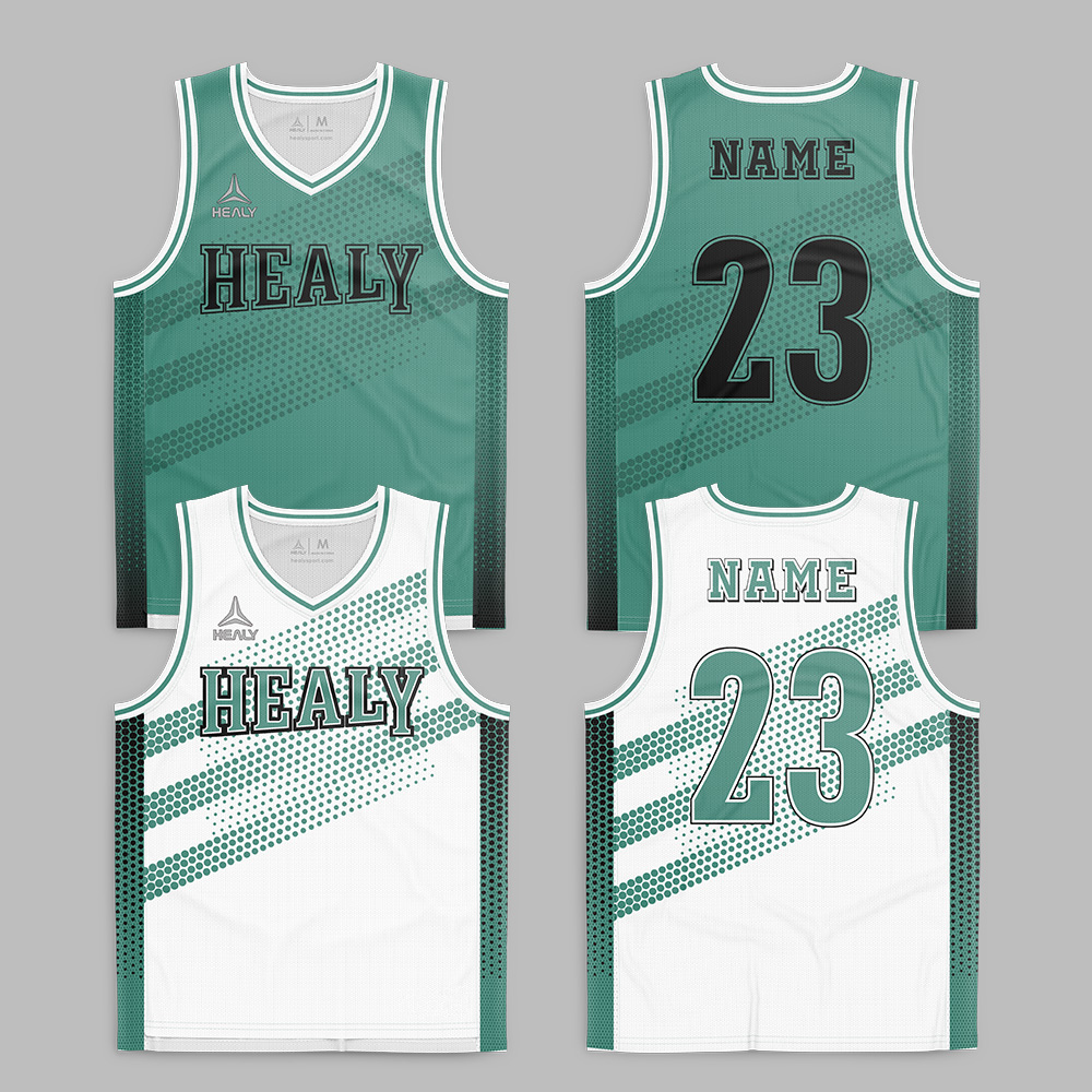 Košile pro basketbal v lesní zelené barvě modelu Healy 2026