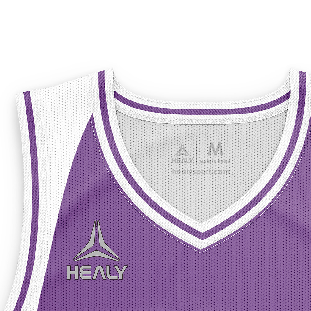 Healy Classic Purpurové košile pro basketbal s V-výstřihem