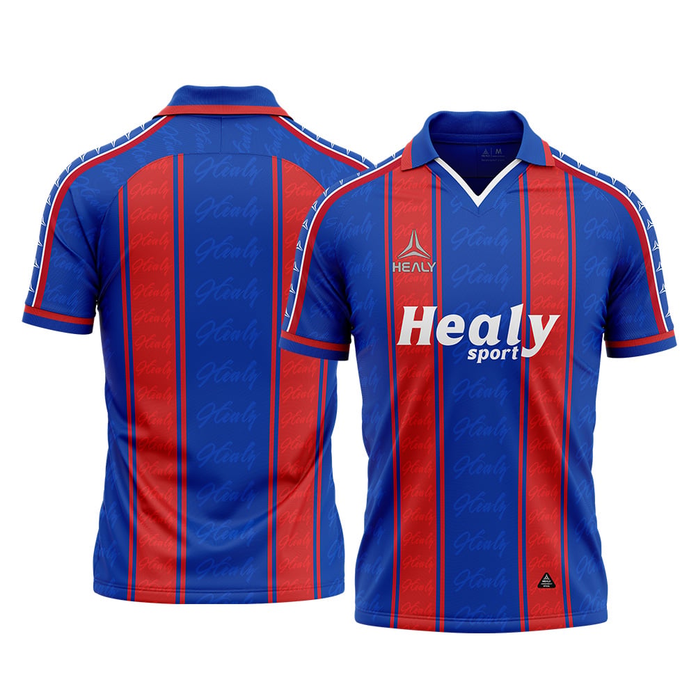 Customizable Logo Pattern Classic Retro Football Jersey Vintage Breathable Quick Dry Stretch Sport Top Trendy Uniform for Men