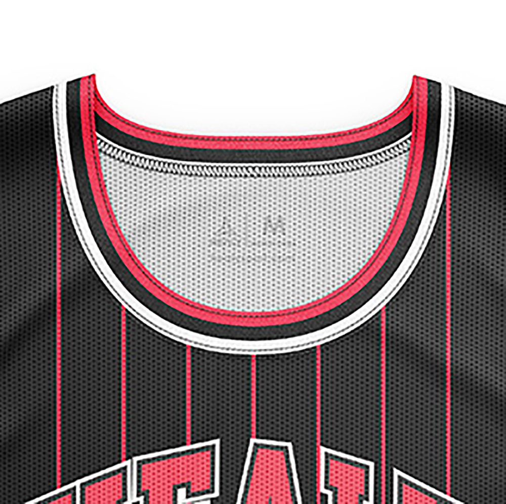 Cuello de camiseta cosido duradero