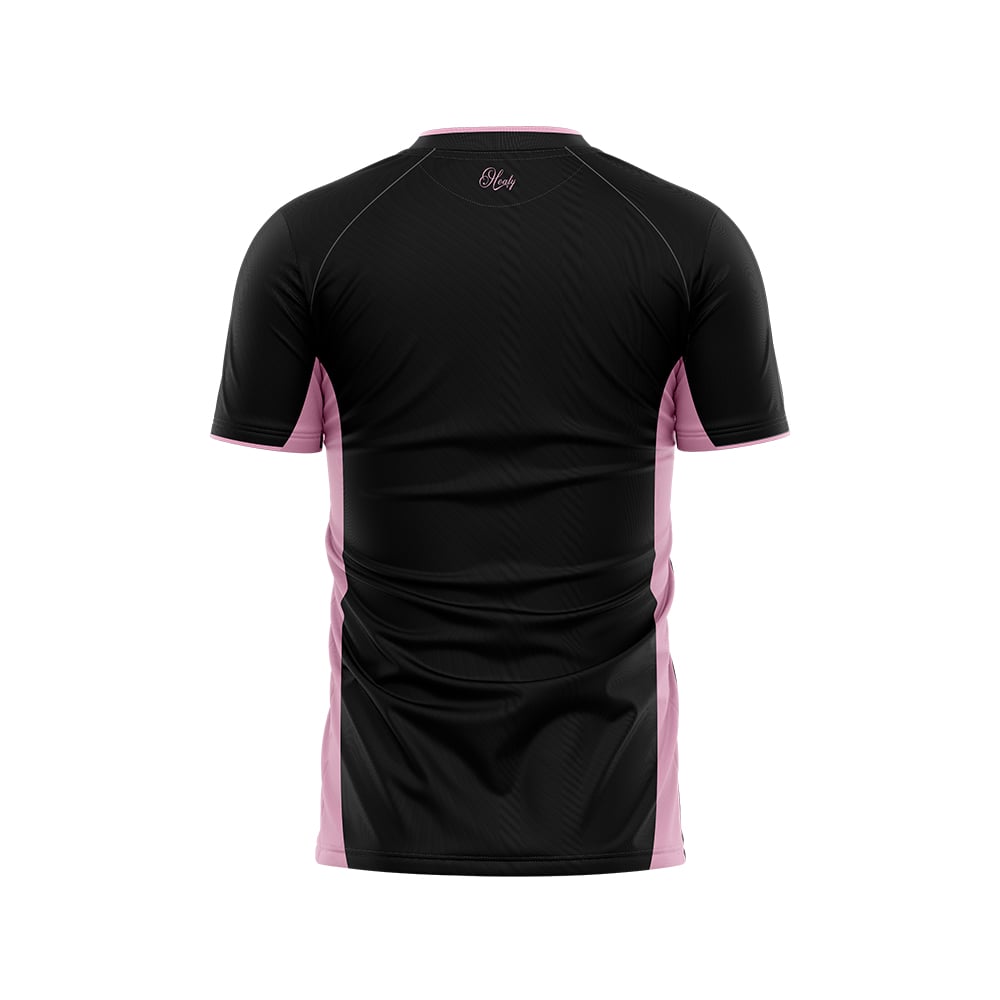 Plně individuální vintage růžový fotbalový dres
