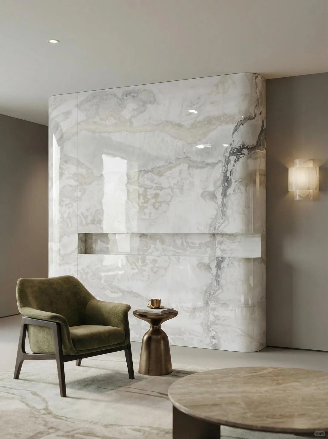 Oyster White Marble Slab luxury white marble background wall application