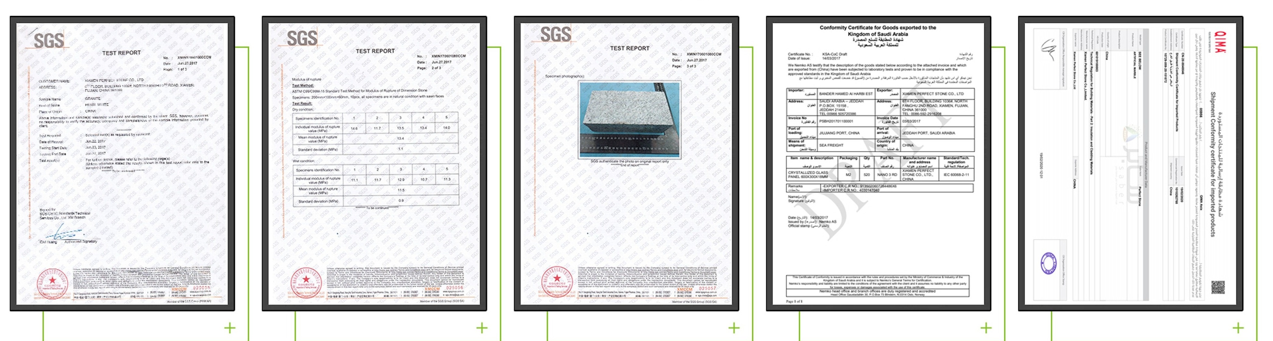 Natural stone production and quality control advantage